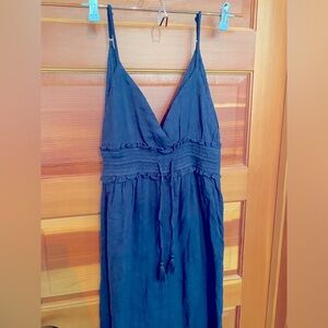 NWT Roxy Blue Beach Maxi Dress